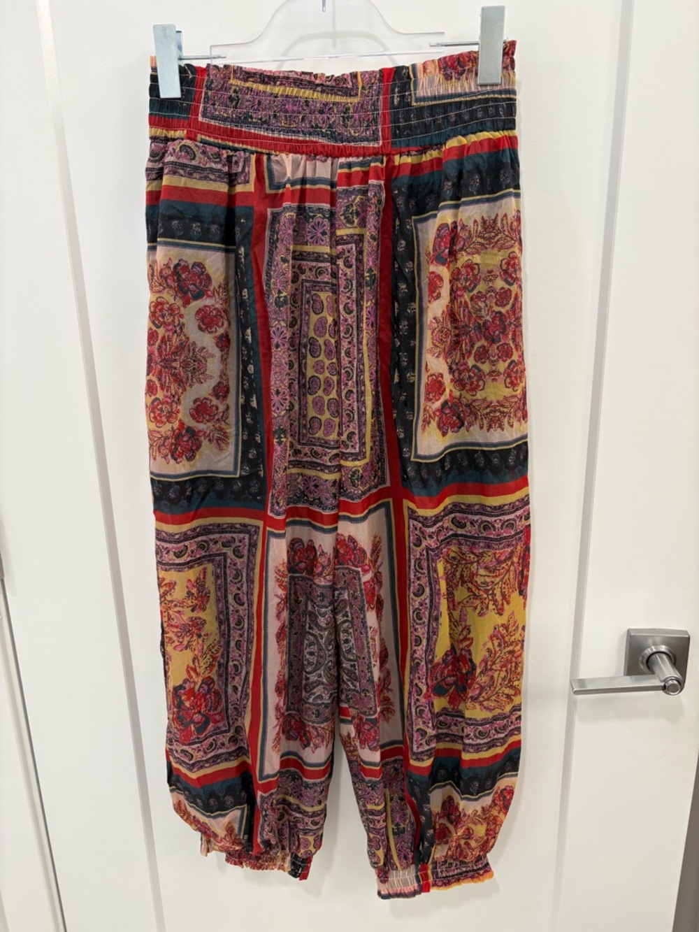 Free People FP Movement Sashay My Way Printed Boho Balloon Harem Pants Size M